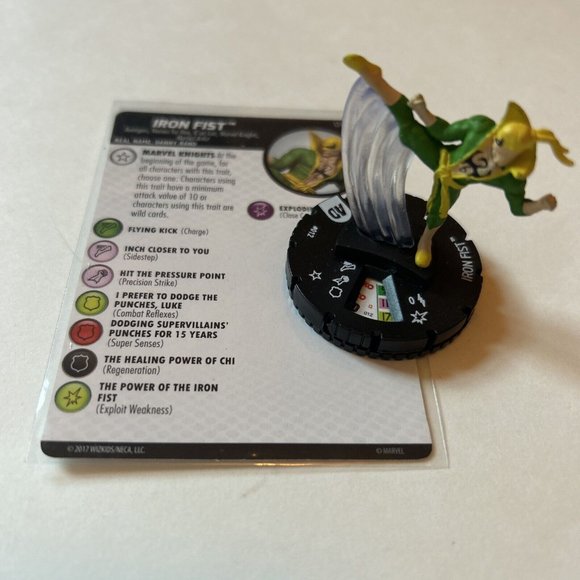 Heroclix IRON FIST w/ card- Limited Edition Promo-Marvel Comic Knights-Avengers - Picture 1 of 6